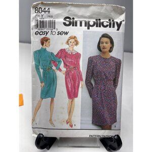 Simplicity 8044 Vintage Pattern Womens Dresses Size 18 20 22 Uncut
